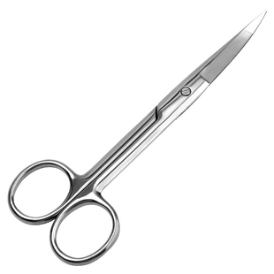 不锈钢剪刀双眼皮贴3M美目贴化妆师专用14cm大弯剪眉目美容剪自剪