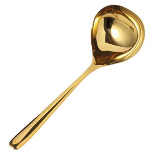 304不锈钢汤勺小漏勺火锅勺高颜值喝汤匙18/10小汤壳深口吃面勺子