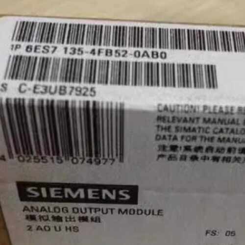 议价西门子6ES71354FB520AB0ET200S模拟量输出开关6ES7135-4FB52-