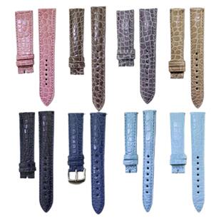 真正鳄鱼皮表带/彩色美洲鳄圆纹真皮表带/男女士各尺寸定制定做
