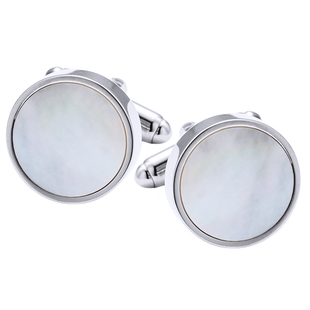 简约贝壳法式袖扣男士袖口扣钉衬衫袖口钉衬衣袖钉定制 Cufflinks
