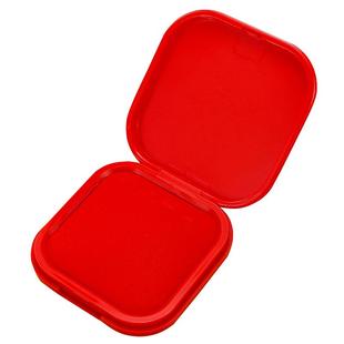 晨光秒干印泥印台小型便携式迷你小号红色印尼盖章橡皮章硬泥红印水性快干速干印泥台印章专用指纹按手印的