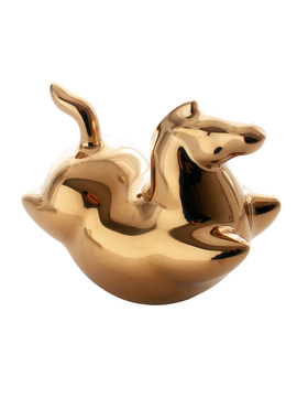 陶瓷金色马生肖摆件招财吉祥物
