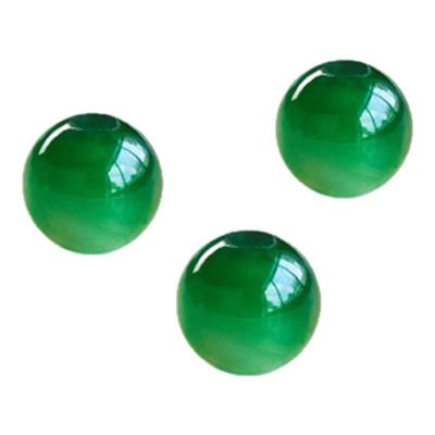 天然A货冰种辣阳绿翡翠小米珠