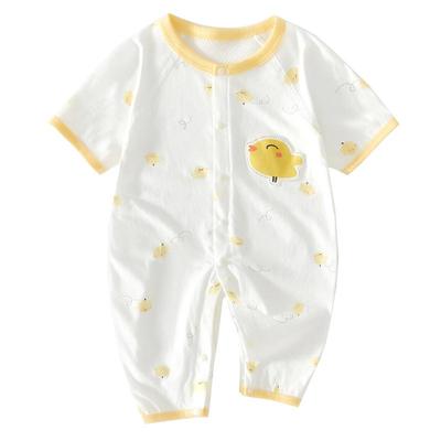 棉恋森婴儿衣服夏季短袖连体衣棉