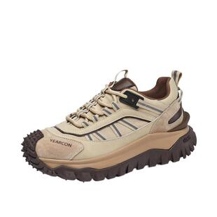 意尔康女鞋春秋季户外休闲老爹鞋英伦风时尚潮流厚底丑萌登山单鞋