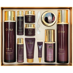 韩国OHUI欧惠逆时空套盒 胶原蛋白水乳四件保湿抗皱紧致套装 包邮