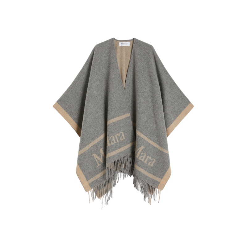 MaxMara2025秋冬新品女装绵羊毛提花披肩4546075106&