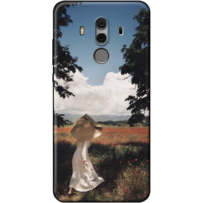 复古华为mate30田园女孩手机壳