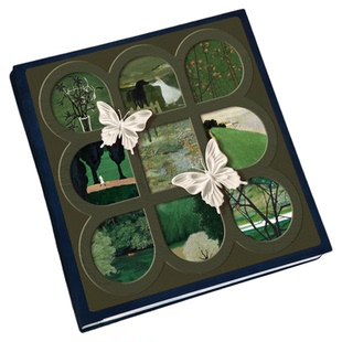 中古风相册本大容量照片收纳拍立得6寸5插页相簿家庭影集混合尺寸