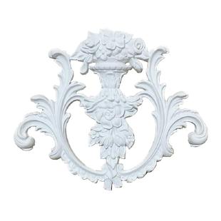 欧式pu雕花装饰非石膏贴花花片镂空精雕墙贴浮雕饰花背景墙面装饰