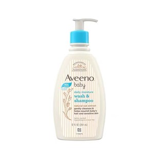 aveeno baby婴儿童宝宝燕麦洗发水沐浴露二合一新生儿532ml