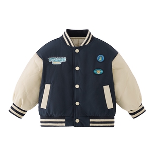 [远红外锁温]男童夹棉棒球服小童运动保暖宝宝棉服潮儿童冬装外套