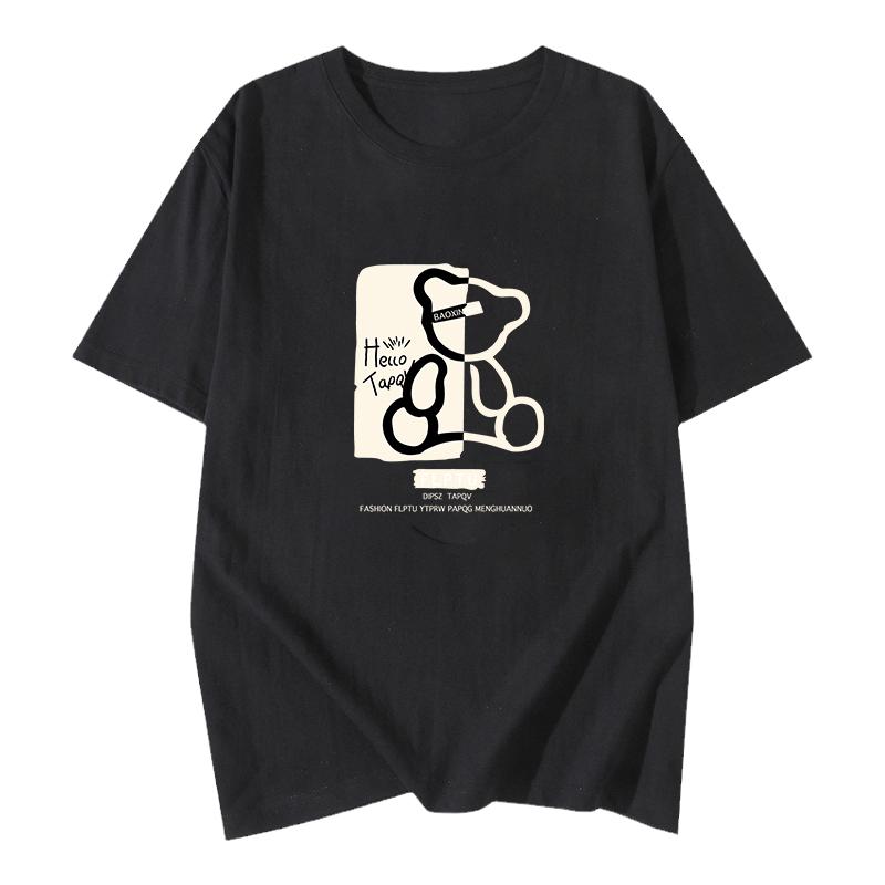 纯棉短袖T恤女夏韩版宽松