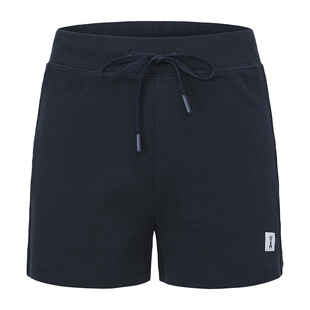 安欧兔美高罗纹修身短裤女运动裤子夏季抽绳休闲户外跑步网球热裤