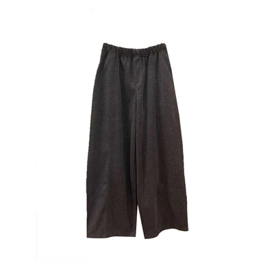 好穿到拍大腿的毛呢阔腿裤！