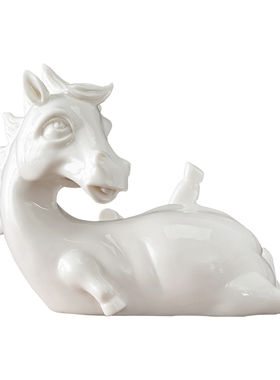 创意陶瓷马摆件家居客厅玄关