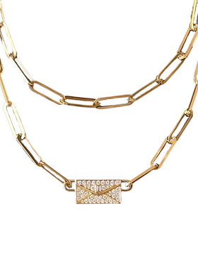 群镶方形情书礼物满钻仪式感