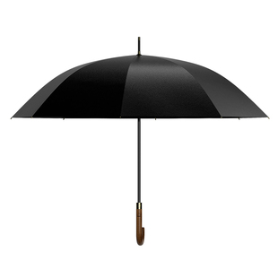 超大复古绅士木柄防风暴雨专用长柄雨伞英伦商务男自动直杆双人伞