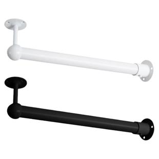 黑白色浅衣柜纵向挂衣杆U型L型吊杆悬挂竖装衣通橱柜衣橱顶装挂杆