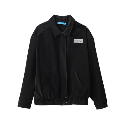 男女同款保暖高街设计感皮夹克