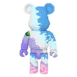 超大号暴力熊微小颗粒积木熊益智拼装玩具男女孩拼图生日礼物女生