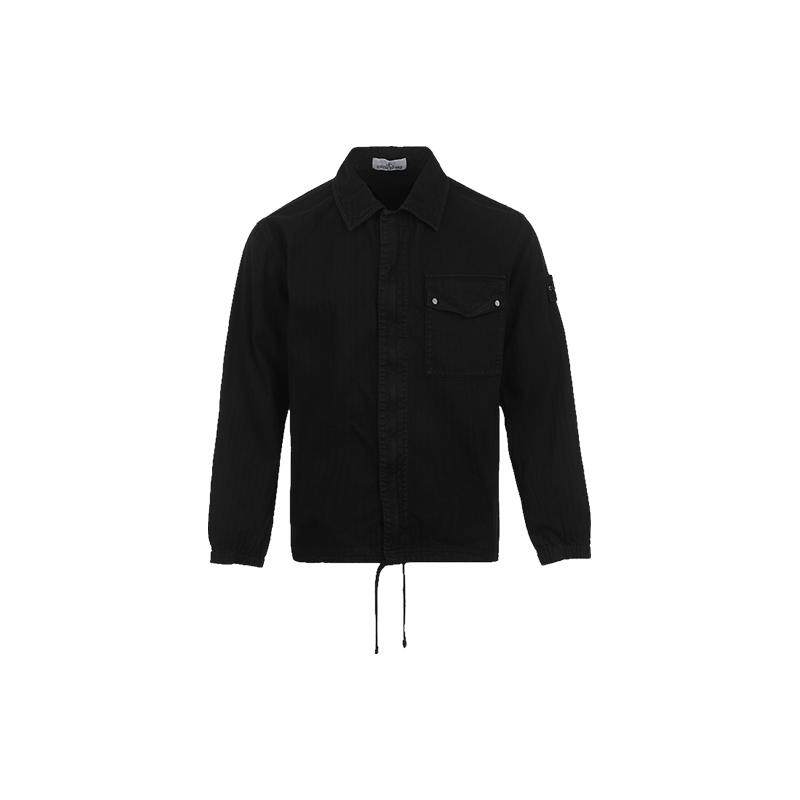 【自营】STONE ISLAND石头岛FW26男士标识LOGO翻领纯色宽松夹克