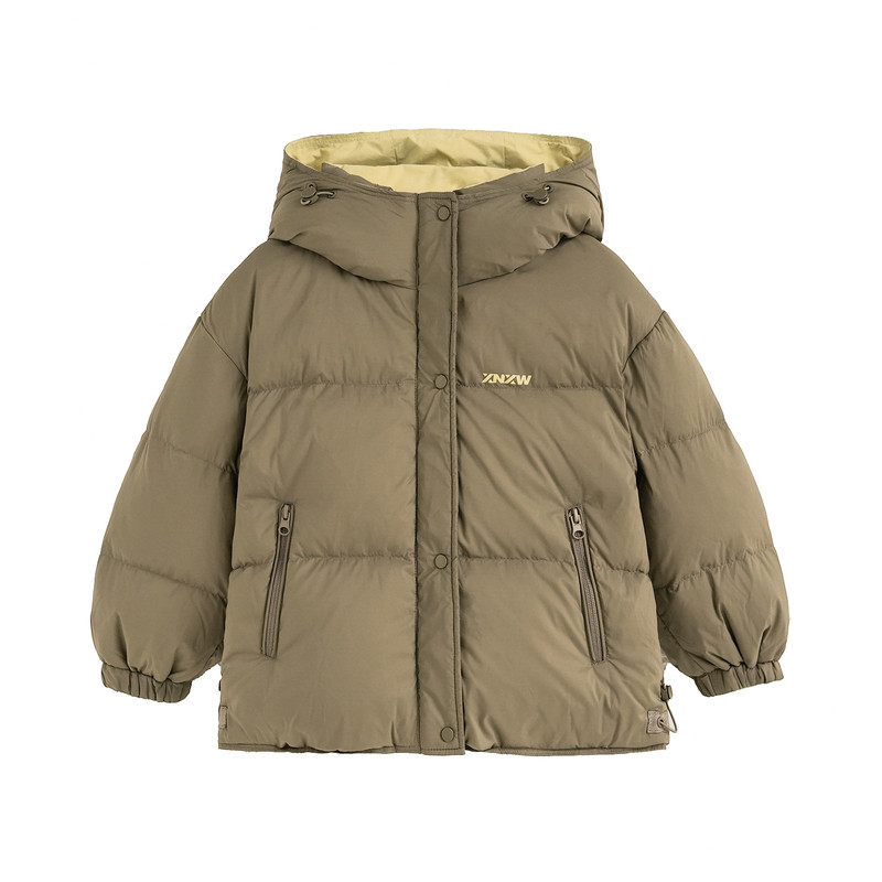 砚台家女童双面穿防水羽绒服90鸭绒2025冬装新款儿童加厚洋气外套