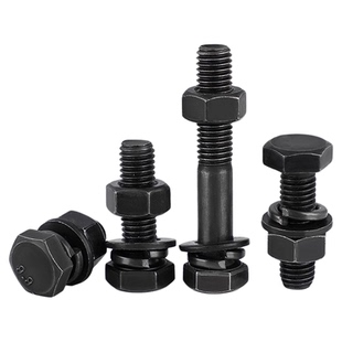 8.8级高强度外六角螺栓螺丝螺母套装组合平垫弹垫M4M6M8M10M12M18