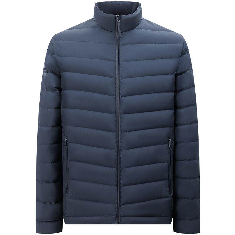 【26新品】波司登秋季男士短款轻薄排骨羽绒服休闲时尚立领外套