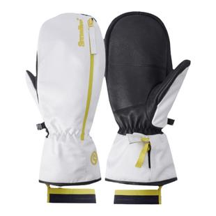 Snowline雪线山羊皮拼接防水面料压胶可放雪卡抽绳调节滑雪手套