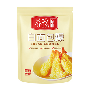 500g白色面包糠家用装大包装油炸香酥炸鸡粉裹粉炸鸡腿炸香蕉专用