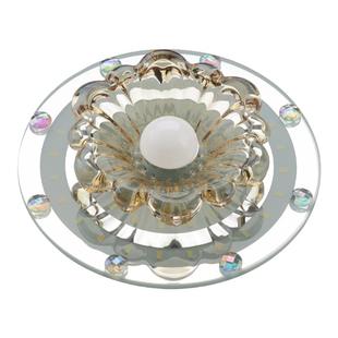 现代led水晶过道走廊灯入户玄关灯新式射灯筒灯开孔8到12厘米孔灯