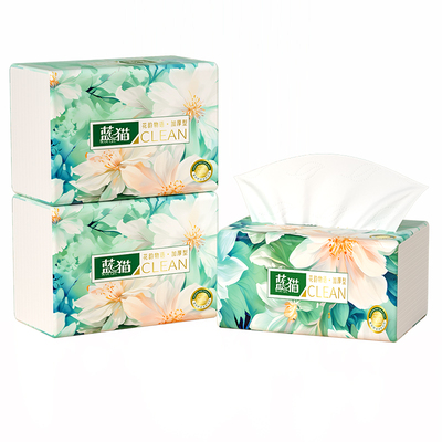 纸巾抽纸400张大包家用实惠装卫生纸擦手面巾纸厨房餐巾厕所厕纸