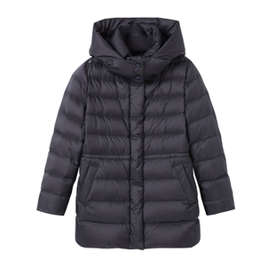 GANT/甘特2025秋冬季新款女士鹅绒羽绒服收腰轻便温暖连帽羽绒服