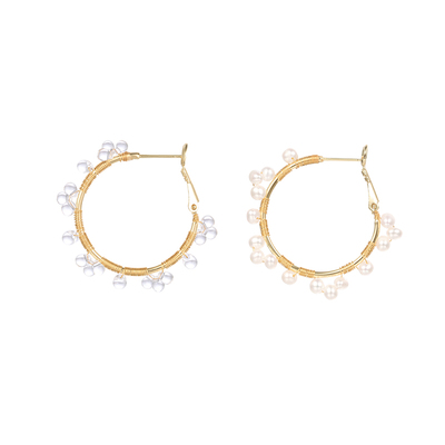 清野集新品气质款蕾丝天然珍珠