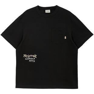 杰克琼斯男装短袖t恤男款打底衫夏季新款男士宽松山海经刺绣短袖