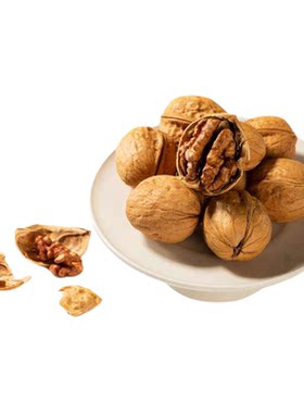 孟令军炒货薄皮纸皮核桃炒熟特产本草味健康坚果零食旗舰店袋装