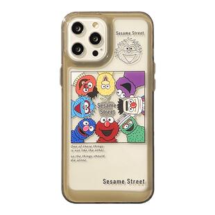benefit卡通芝麻街情侣硬壳17pro16适用于苹果15手机壳13iphone14promax新款12套11创意xsmax小众xr硅胶8plu