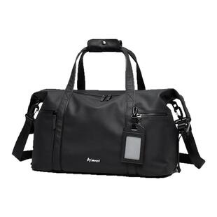 手提旅行包男士大容量收纳包轻便运动健身包皮质多功能短途行李包