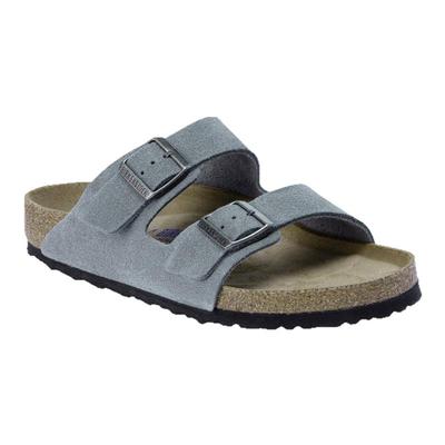 BIRKENSTOCK勃肯绒面革双扣拖鞋