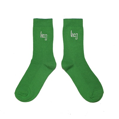 wenciham几何双针中筒男女潮袜