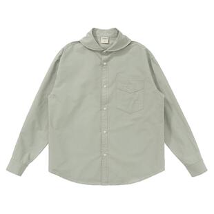 Mentmate 26SS 复古海军领巾设计衬衫 男女文艺天丝麻棉纯色衬衣