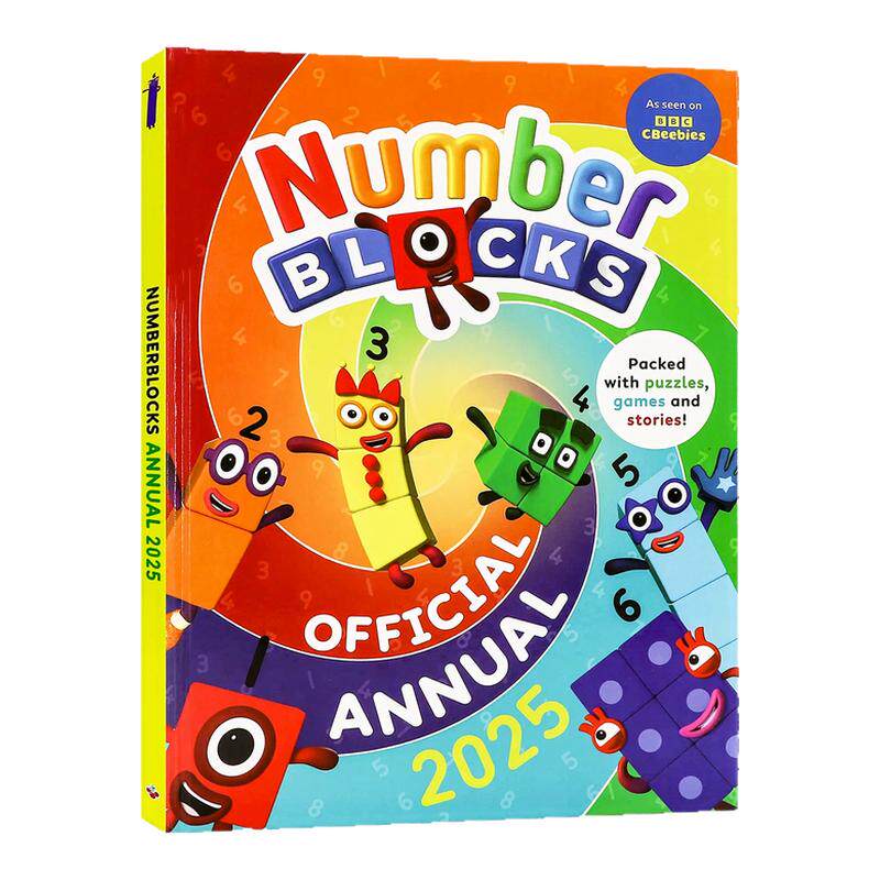 Numberblocks Annual 2025 数字积木官方年鉴英文原版绘本 数字积木动画书 幼儿数学启蒙专注力训练 幼儿园早教益智游戏书