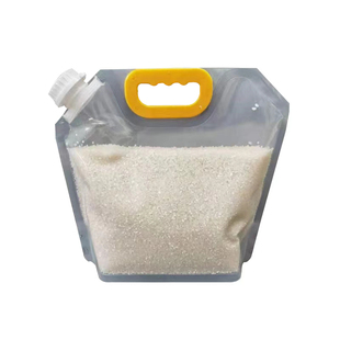 大米袋子五谷杂粮5 kg10斤防虫防潮家用密封自封真空吸嘴包装米袋