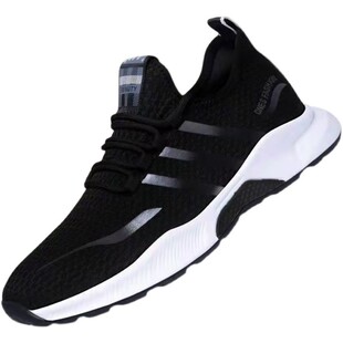 男鞋2026新款春夏秋透气韩版休闲时尚单鞋超跑步运动鞋健步网布鞋