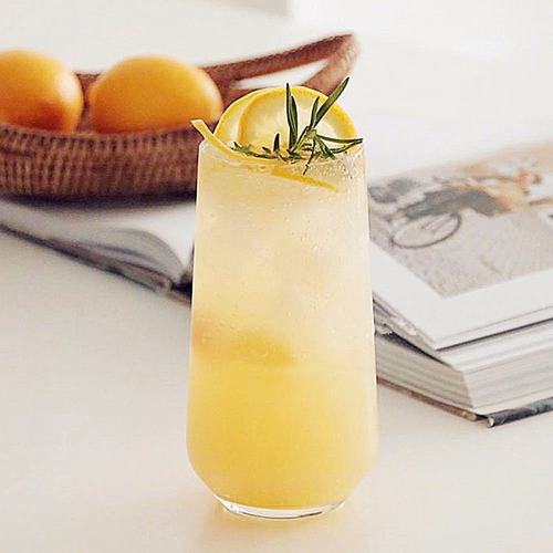 新品 ins创意家用网红玻璃杯饮品杯气泡水杯果汁杯苏打水杯莫吉托