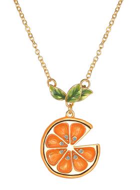 JuicyGrape珐琅柠檬片项链