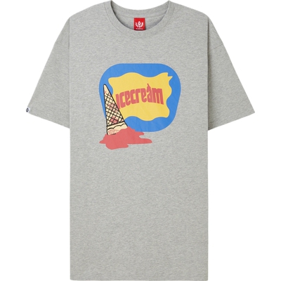 【38开门红】ICECREAM春夏男士宽松印花棉质平纹布T恤