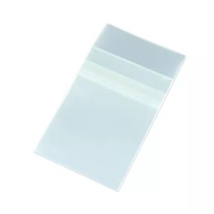 不划吧唧自封袋卡膜CPP20丝高透自粘袋封口袋58mm75mm折痕徽章保护袋透明防潮保护套盒谷美谷子周边收纳卡膜